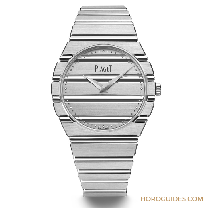 PIAGET - BLACK TIE - G0A50237 - 結合大膽輪廓與金質光影的復古魅力｜PIAGET Polo 79腕錶白金版現身、梯形錶殼Sixtie腕錶初亮相