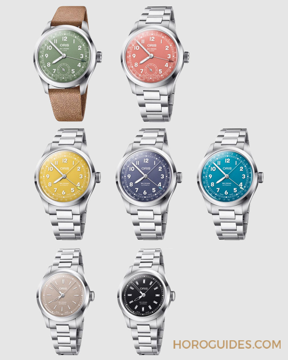 ORIS - BIG CROWN - 403 7799 4068-07 8 20 06 - 為問世近90年的經典之作注入活力色彩|Oris Big Crown指針式日曆錶2025新作