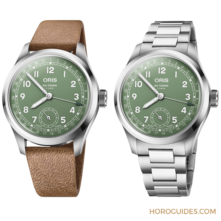 ORIS - BIG CROWN - 403 7799 4068-07 8 20 06 - 為問世近90年的經典之作注入活力色彩|Oris Big Crown指針式日曆錶2025新作