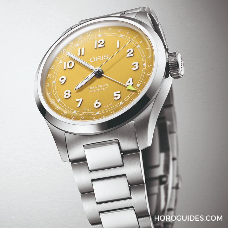 ORIS - BIG CROWN - 403 7799 4068-07 8 20 06 - 為問世近90年的經典之作注入活力色彩|Oris Big Crown指針式日曆錶2025新作