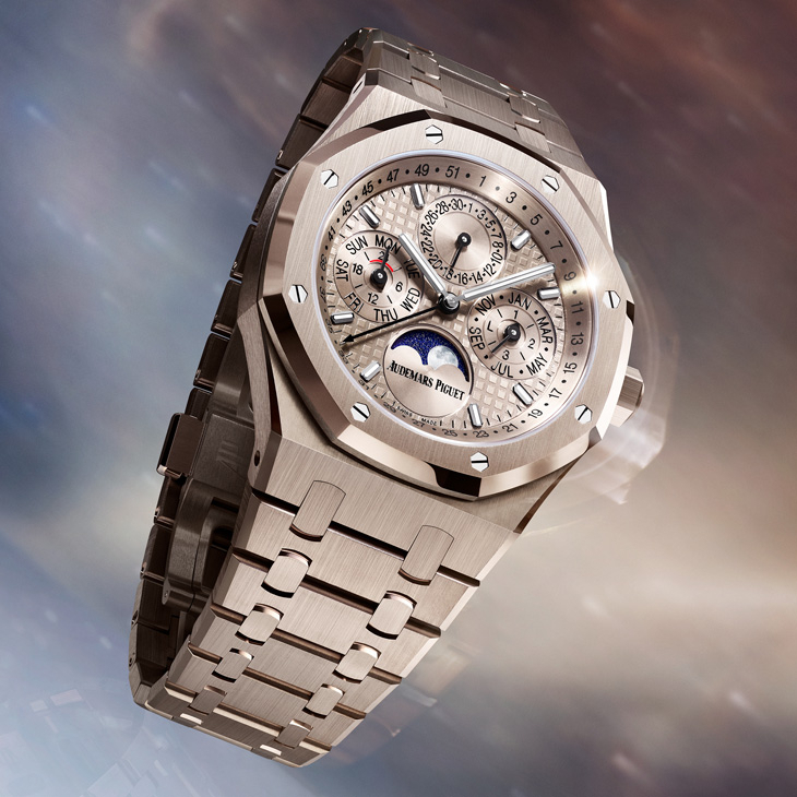 AUDEMARS PIGUET - ROYAL OAK - 26674SG.OO.1320SG.01 - 全新自動上鍊萬年曆機芯7138、「雲夜藍50」陶瓷新色，Audemars Piguet愛彼150年週年話題新作強勢連發