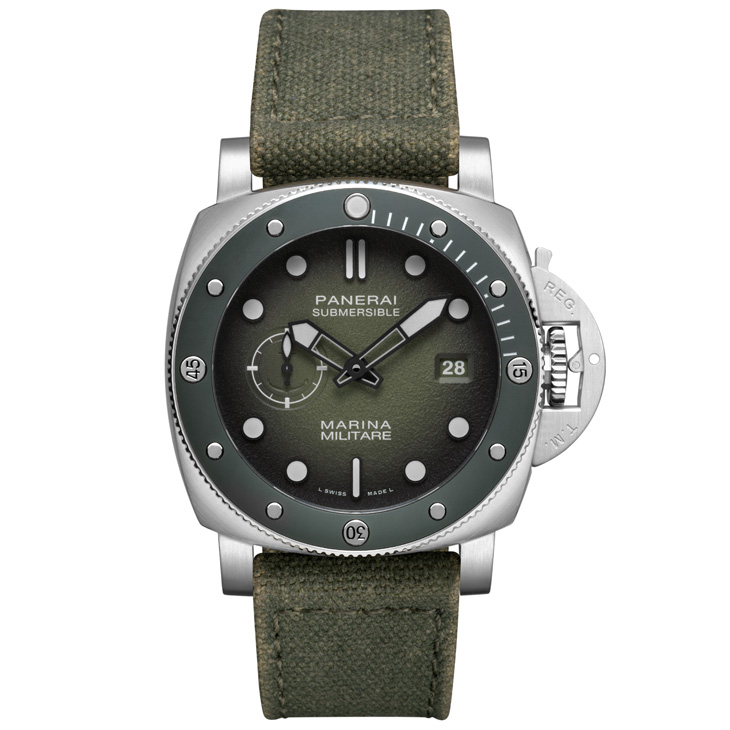 PANERAI - SUBMERSIBLE - PAM01697 - 軍事本色，與義大利海軍航空隊同行｜PANERAI Submersible Marina Militare系列PAM01697、PAM01698