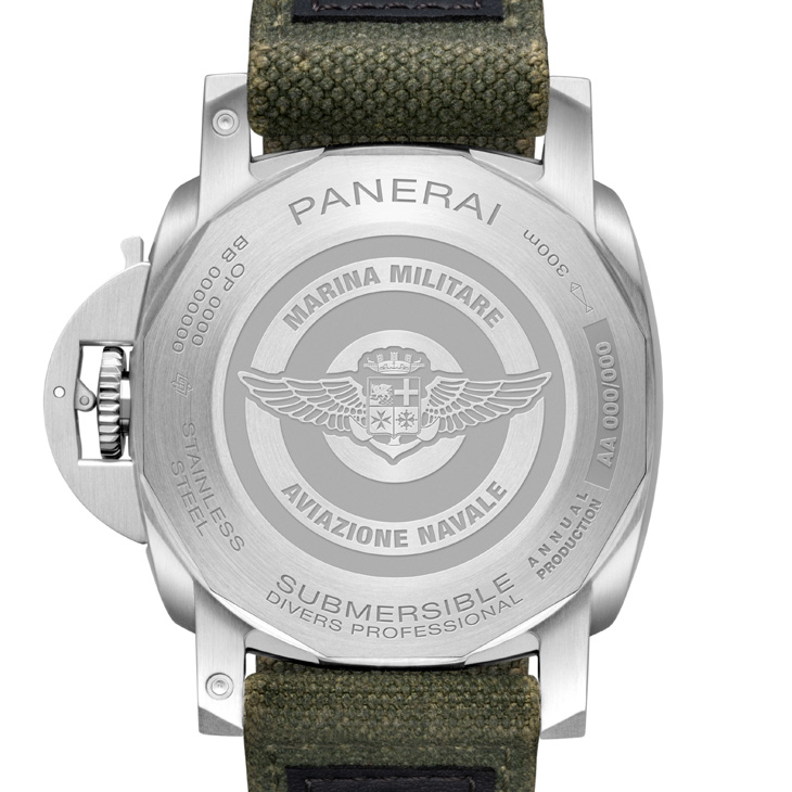 PANERAI - SUBMERSIBLE - PAM01697 - 軍事本色，與義大利海軍航空隊同行｜PANERAI Submersible Marina Militare系列PAM01697、PAM01698