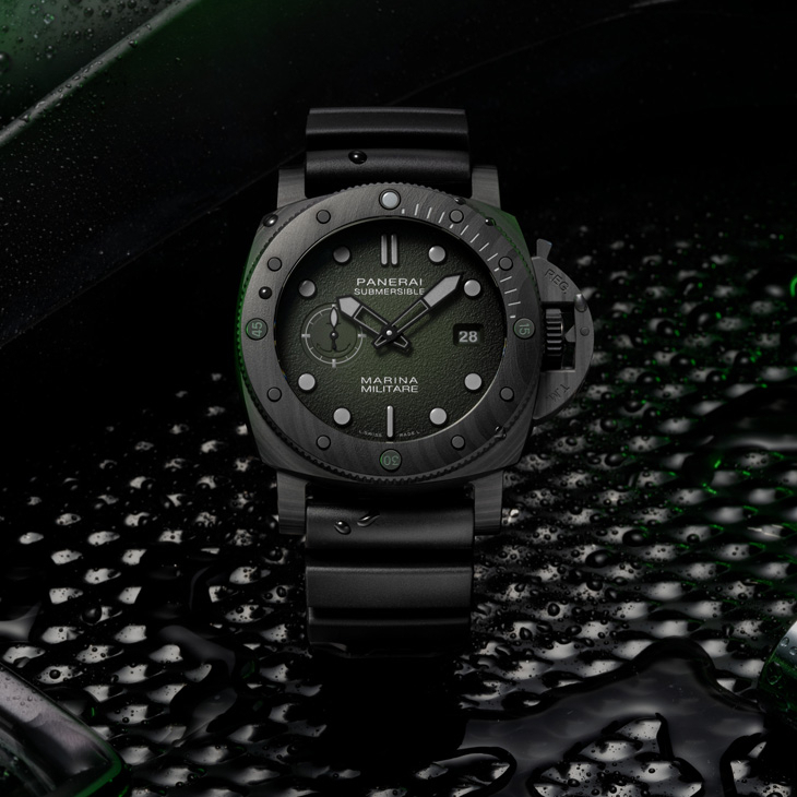 PANERAI - SUBMERSIBLE - PAM01697 - 軍事本色，與義大利海軍航空隊同行｜PANERAI Submersible Marina Militare系列PAM01697、PAM01698