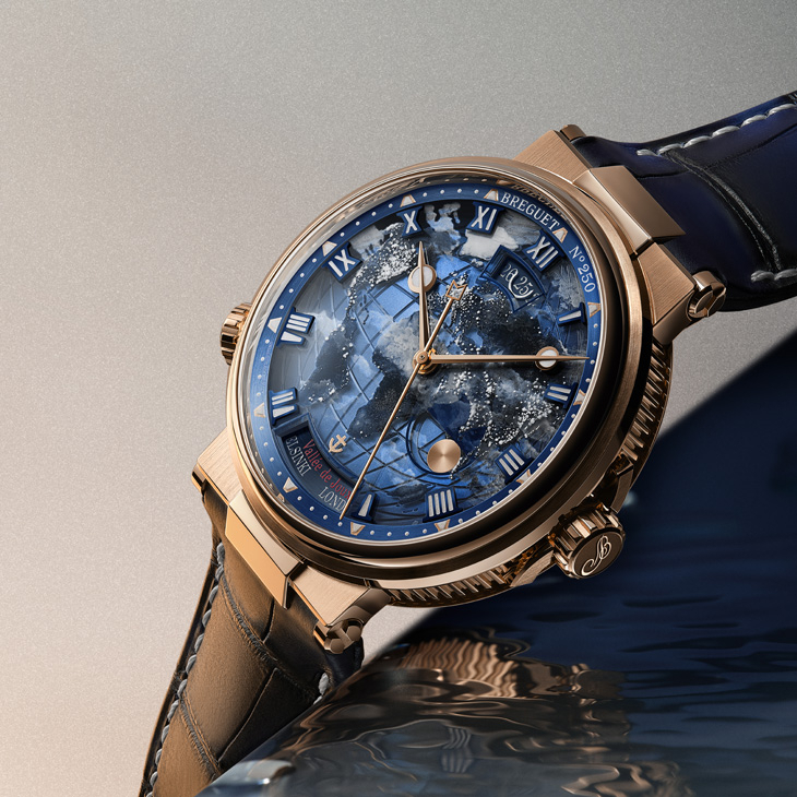 BREGUET - MARINE - 5555BH/YS/9WV - 俯瞰夜裡燈火:寶璣250周年紀念腕錶第五章, Marine Hora Mundi 5555腕錶