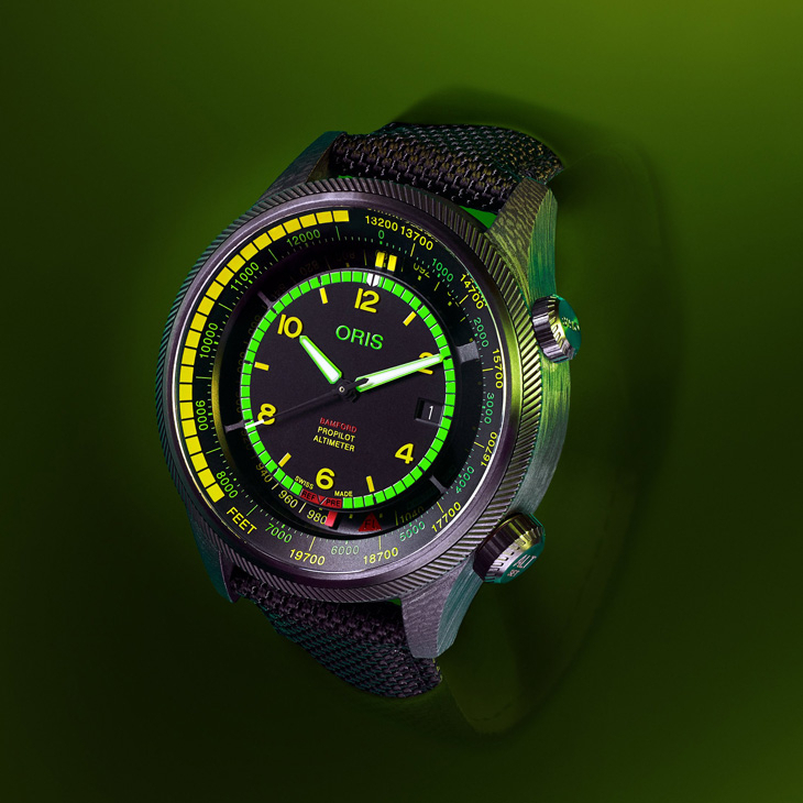 ORIS - PROPILOT - 01 793 7775 8724-Set - Oris〈2025日內瓦錶展〉新作：ProPilot Altimeter “Mission Control”限量腕錶科幻風加持、Calibre 113首度加入Big Crown錶系