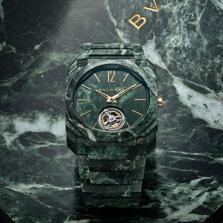 BVLGARI - OCTO - 104257 - 羅馬的靈魂，大理石的美｜BVLGARI Octo Finissimo大理石超薄陀飛輪腕錶