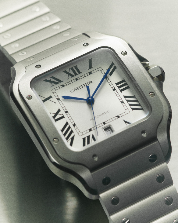 CARTIER - SANTOS DE CARITER - WSSA0089 - 微噴砂鈦金屬錶殼、導入夜光效果|Santos de Cartier大型款2025年新作