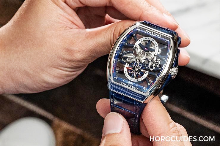 FRANCK MULLER - YACHTING - V 45 S6 SQT ANCRE YACHT AC (BL) - 隨心所遇，自在由你｜和天文時創一起感受Franck Muller的不羈靈魂