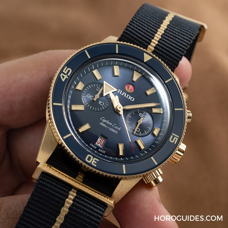 RADO - CAPTAIN COOK - R32146208 - 陶瓷圈計時潛水錶最新選擇｜RADO雷達表庫克船長計時碼錶【名錶上手】