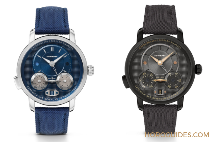 MONTBLANC - STAR - 130985 - 鋼藍、全黑與巴黎釘紋的全新活力｜MONTBLANC Star Legacy Nicolas Rieussec計時碼錶