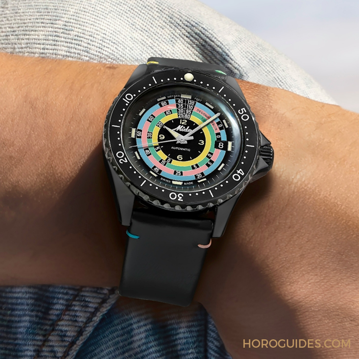 MIDO - OCEAN STAR - M026.807.33.051.00 - 漆黑中的復古「彩虹圈」!MIDO再度推出Ocean Star Decompression Timer 1961復刻限量版