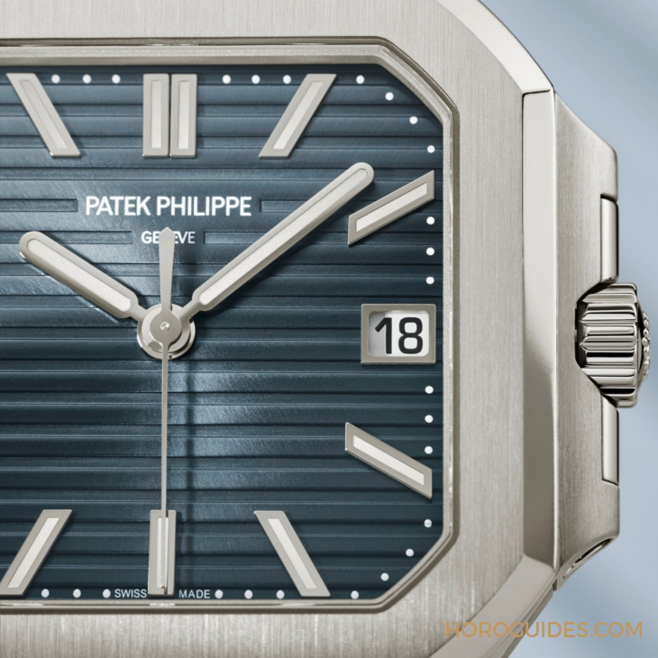 PATEK PHILIPPE - CUBITUS - 7128/1G-001 - Cubitus 40mm中裝尺寸現身！PATEK PHILIPPE Ref. 7128白金藍灰面及玫瑰金啡面款登場