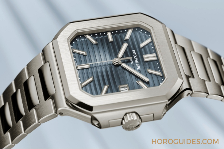 PATEK PHILIPPE - CUBITUS - 7128/1G-001 - Cubitus 40mm中裝尺寸現身！PATEK PHILIPPE Ref. 7128白金藍灰面及玫瑰金啡面款登場