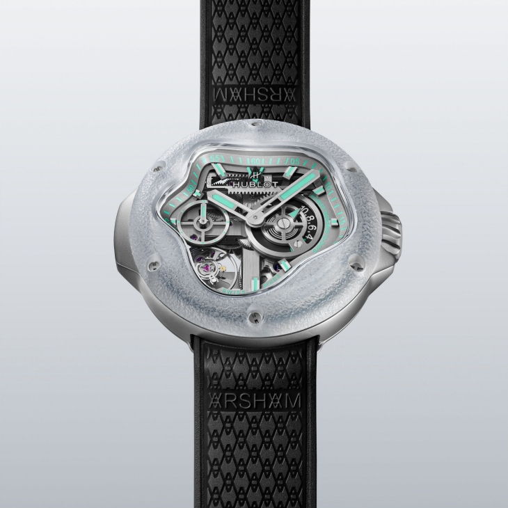 HUBLOT - 流體之美入腕！HUBLOT二度聯手Daniel Arsham打造MP-17 MECA-10 Arsham Splash鈦金藍寶石腕錶