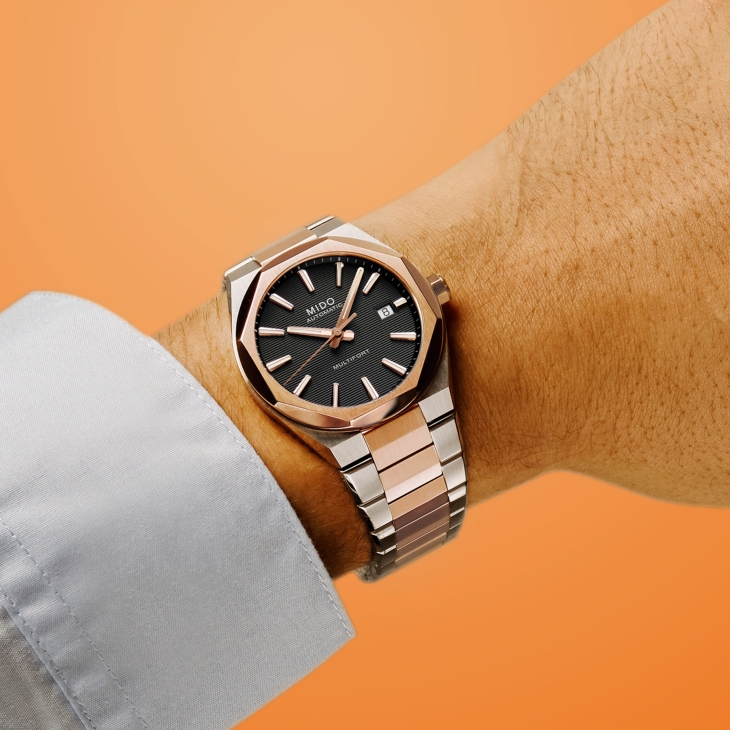 MIDO - MULTIFORT - M055.507.22.051.00 - 從雙冠到單冠:MIDO以Multifort 8 One Crown雙色金新款續寫八角幾何美學