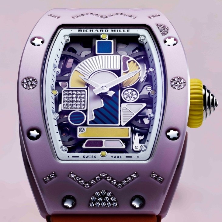RICHARD MILLE - WOMEN - RM 07-01 - 寶石鑲彩，陶瓷織色｜2026年RM 07-01彩色陶瓷系列絢爛謝幕