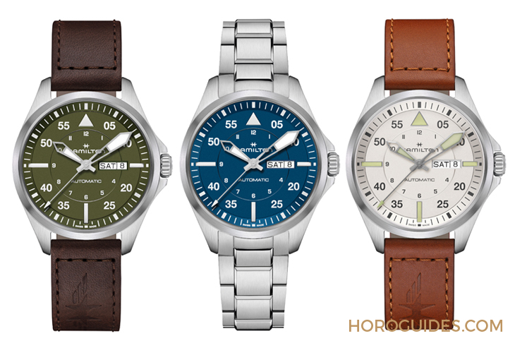 HAMILTON - KHAKI AVIATION - H64635560 - 設計微調、新增尺寸,HAMILTON Khaki Aviation Pilot系列七款新作再現軍風