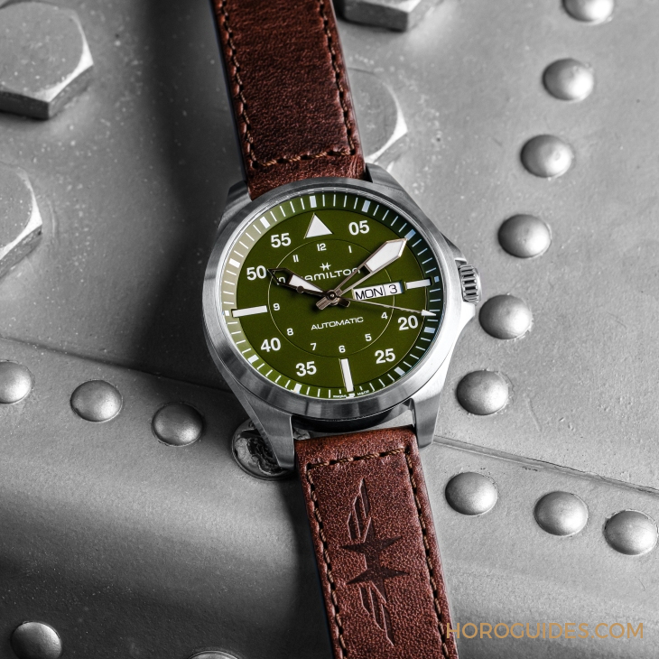 HAMILTON - KHAKI AVIATION - H64635560 - 設計微調、新增尺寸,HAMILTON Khaki Aviation Pilot系列七款新作再現軍風