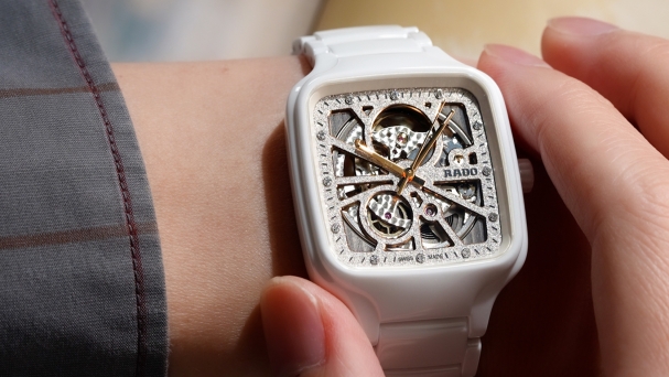 輕奢閃耀 RADO雷達表True Square 真我方形系列鏤空腕錶